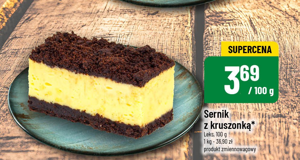 Sernik z kruszonką Leks promocja w POLOmarket