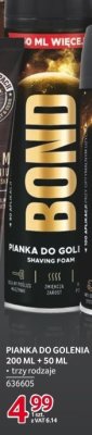 Pianka do golenia Bond 200 ml + 50 ml promocja w Selgros