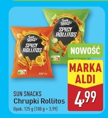 Chrupki rollitos chilli-lime SUN SNACKS promocja