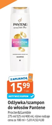 Odżywka/szampon do włosów Pantene Hydration Recharge promocja w Leclerc