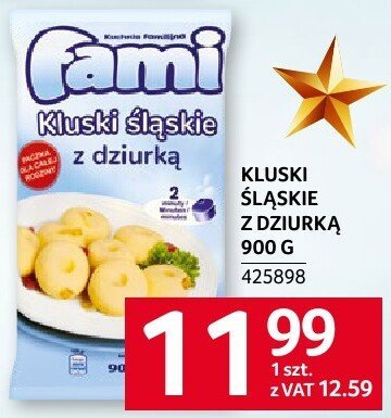 Kluski śląskie z dziurką Fami promocja w Selgros