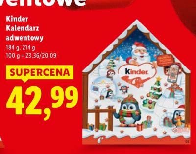 Kalendarz adwentowy  promocja w Lidl