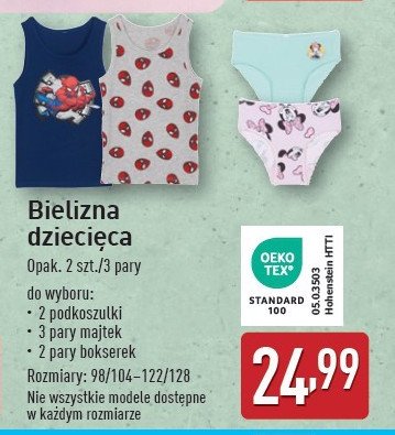 Majtki dziecięce promocja w Aldi