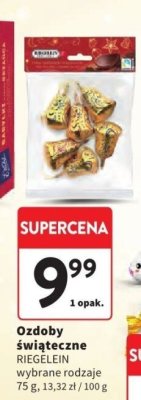 Ozdoby świąteczne Riegelein wybrane rodzaje promocja w Intermarche