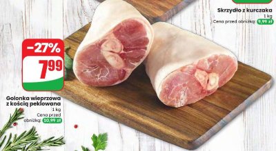 Golonka wieprzowa z kością peklowana promocja w Dino