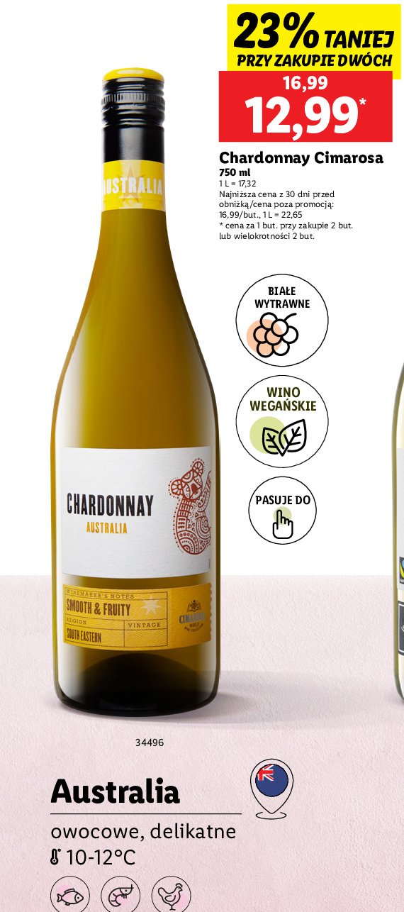 Wino Chardonnay australia promocja w Lidl