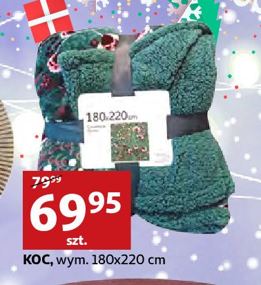 Koc 180 x 220 cm promocja