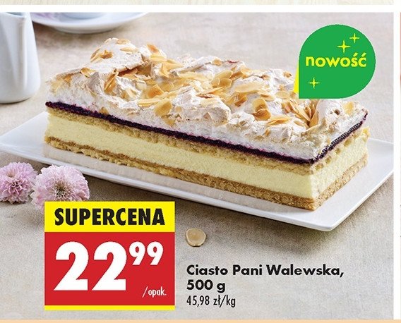 Ciasto pani walewska promocja w Biedronka