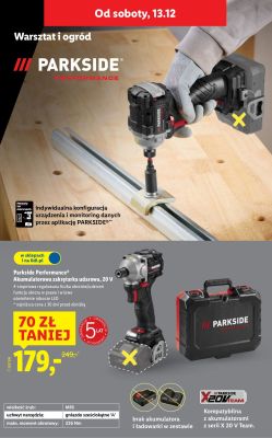 Parkside Performance Akumulatorowa zakrętarka udarowa, 20 V promocja w Lidl