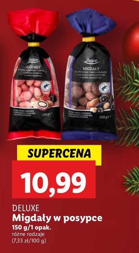 Migdały aromatyzowane w posypce owocowej Deluxe promocja