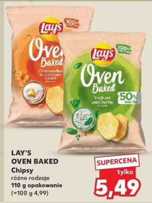 Chipsy LAY'S OVEN BAKED różne rodzaje promocja w Kaufland