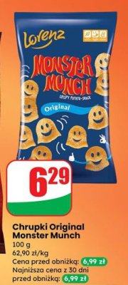 Chrupki Original Monster Munch promocja w Dino