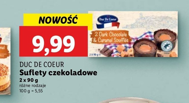 Suflet czekoladowy Duc de coeur promocja