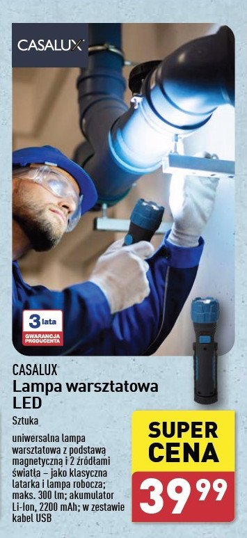 Lampa warsztatowa led Casalux promocja