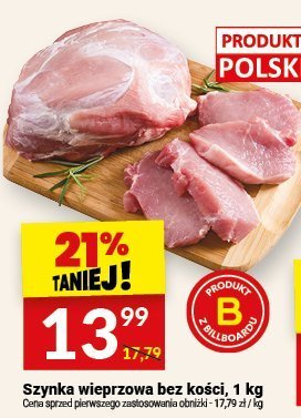 Szynka wieprzowa bez kości, 1 kg promocja w Twój Market