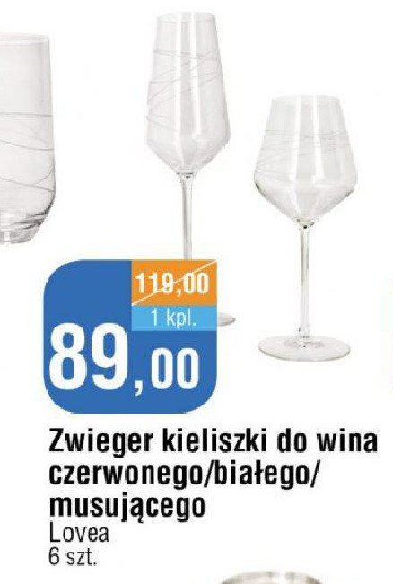 Kieliszki do wina bia艂ego Zwieger promocja