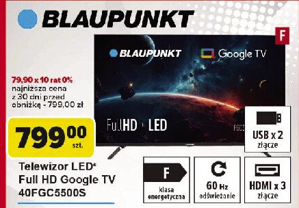 Telewizor 40" fgc5500s Blaupunkt promocja w Carrefour