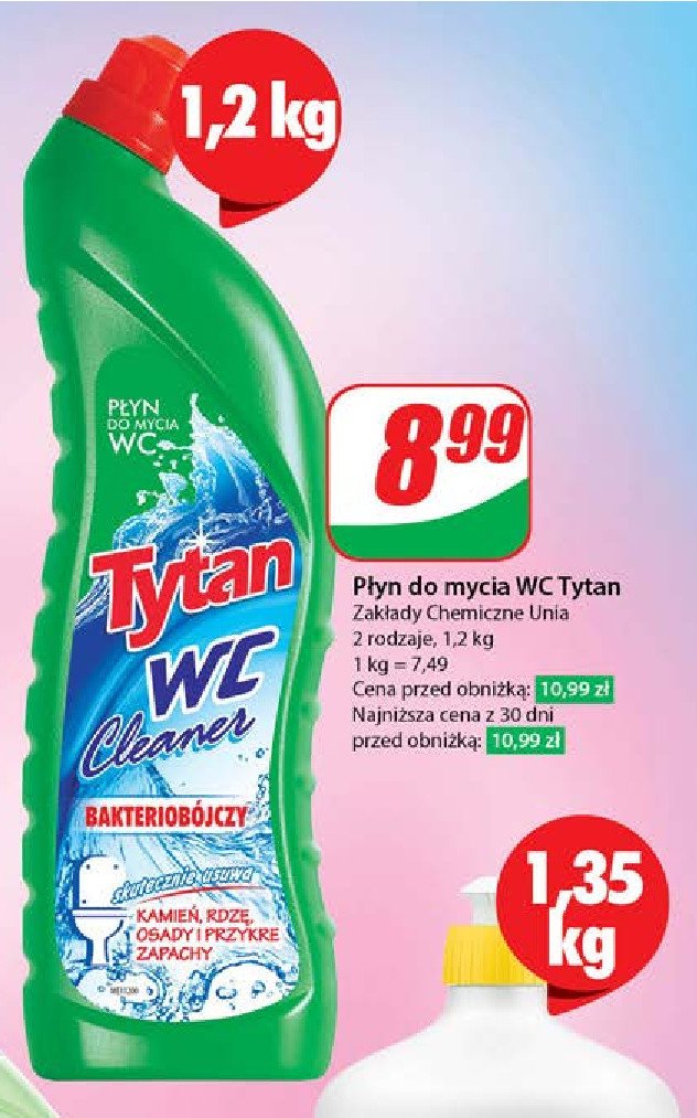 Płyn do wc zielony Tytan wc promocja