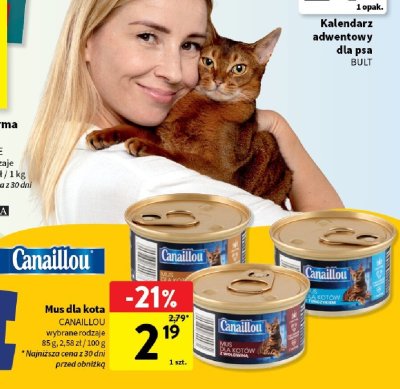 Mus dla kota CANAILLOU wybrane rodzaje promocja w Intermarche