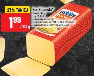 Ser Edamski Polmlek promocja w POLOmarket