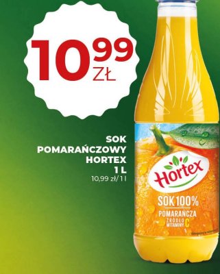 Sok pomarańczowy Hortex 1L promocja w Duży Ben