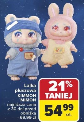 Lalka pluszowa KIMMON MIMOU promocja w Carrefour
