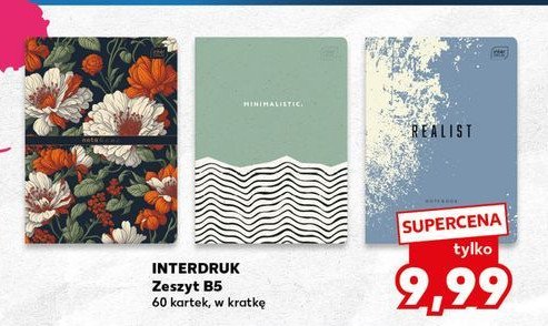 Zeszyt b5/60 k. kratka Interdruk promocja