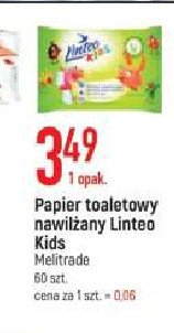 Papier toaletowy nawilżany Linteo kids promocja