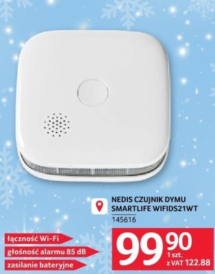 Nedis Czujnik Dymu Smartlife WiFiDS21WT promocja w Selgros