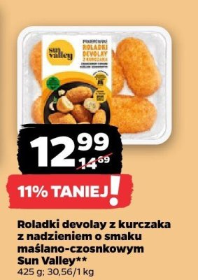 Roladki devolay z kurczaka z nadzieniem o smaku maślano-czosnkowym  promocja w Netto