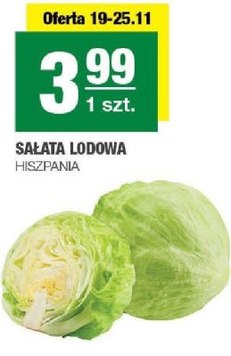 Sałata lodowa Hiszpania promocja w SPAR
