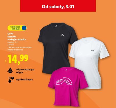 Koszulka funkcyjna damska promocja w Lidl