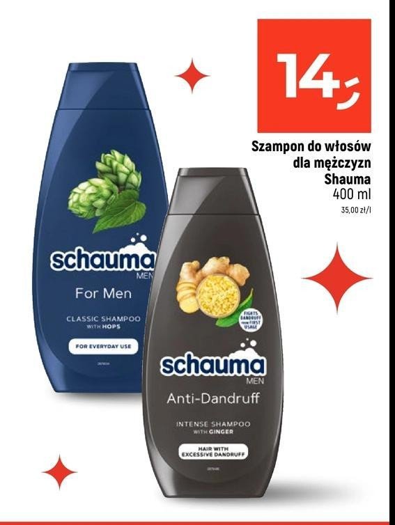 Szampon do włosów Schauma anti-dandruff intensive x3 promocja