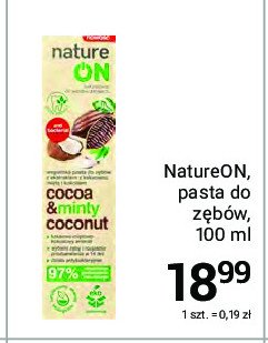 Pasta do zębów cocoa & minty coconut Nature on promocja