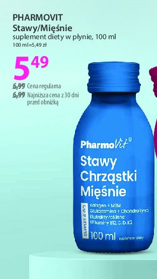 Suplement stawy chrząstki mięśnie Pharmovit promocja