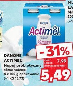 Jogurt probiotyczny Danone actimel promocja