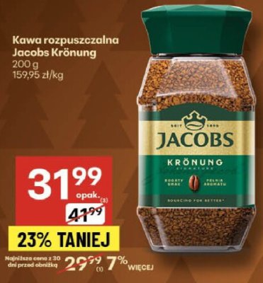 Kawa rozpuszczalna Jacobs Krónung promocja w Delikatesy Centrum