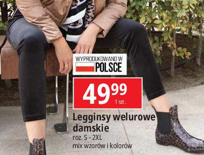 Legginsy welurowe s-2xl promocja