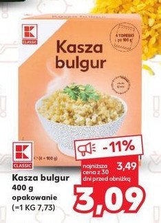 Kasza bulgur K-classic promocja