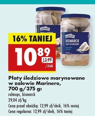 Filety 艣ledziowe w zalecie octowej rolmopsy Marinero promocja