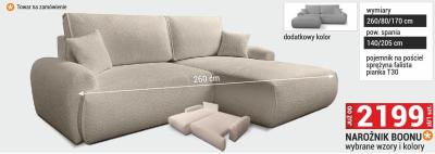 Narożnik Boonu wybrane wzory i kolory promocja w Merkury Market