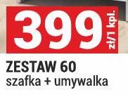 Zestaw RUBID ZESTAW 60 szafka + umywalka kolor szary promocja w Merkury Market