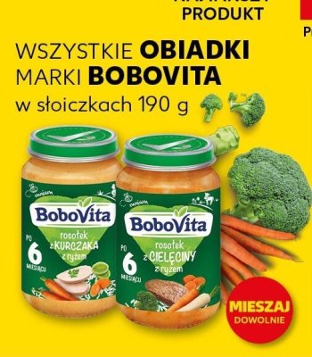 Obiadki w słoiczkach 190 g marki BoboVita promocja w Kaufland
