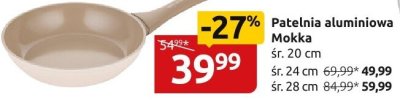 Patelnia aluminiowa Mokka śr. 20cm promocja w Black Red White