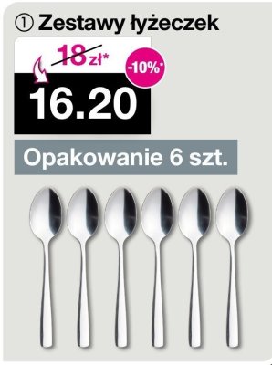Zestawy łyżeczek - opakowanie 6 szt. promocja w Woolworth