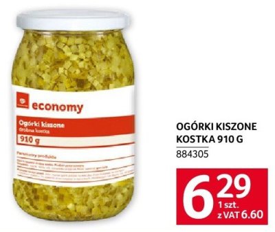 Ogórki kiszone kostka 910 G economy promocja w Selgros