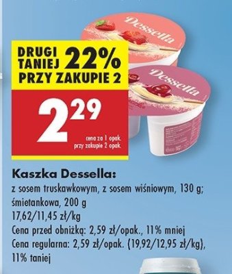 Kaszka z sosem truskawkowym Dessella promocja