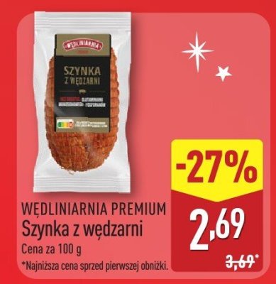 Szynka z wędzarni  promocja w Aldi
