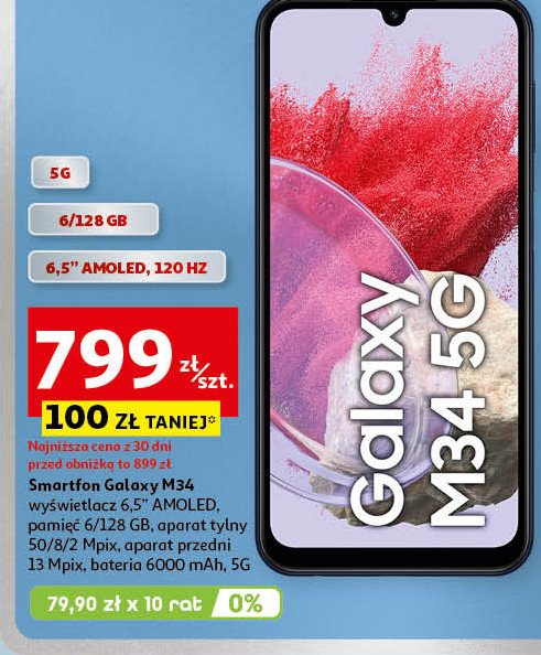 Smartfon m34 Samsung galaxy promocja w Auchan