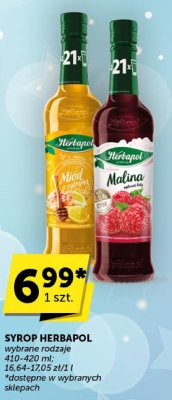 Syrop Herbapol Miód z cytryną promocja w Euro Sklep